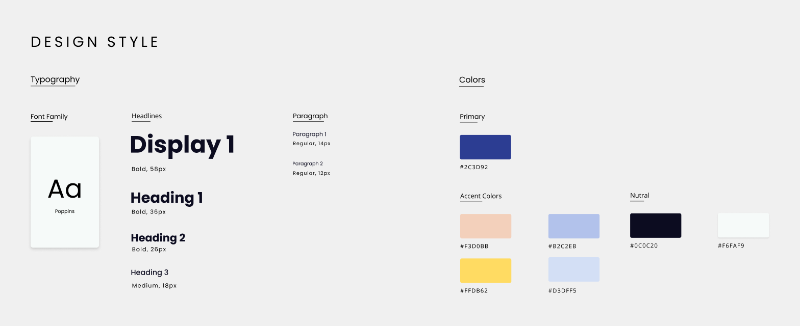 Gabriel AI typography and color styles